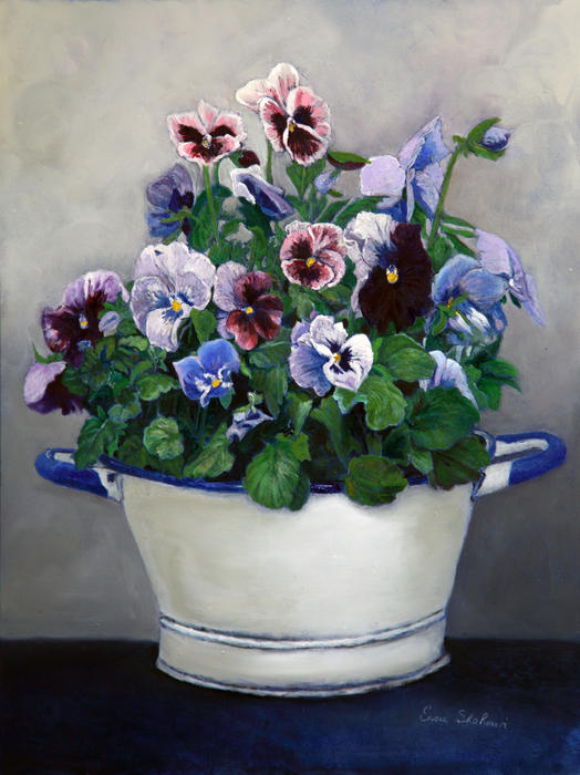 Pansies Painting