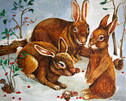 Enzie Shahmiri - Rabbits in Snow