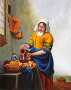 Enzie Shahmiri - Milk Maid After Vermeer